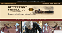 Desktop Screenshot of bitterrootsaddleco.com